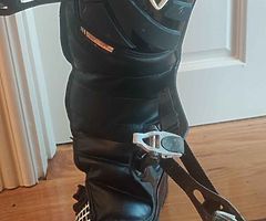 Fox MX tech motocross boots.