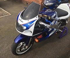 Selling a 1997 gsxr Moted till January 2021.