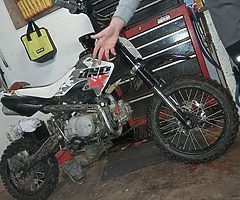 Wee bikes clean needs a rear tube as punctured other than that she starts and drives 110% 350 ovno m