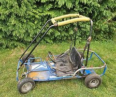 Kids 2 seater go kart needs engine and tidied - Image 2/3