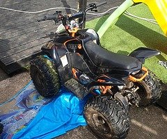 Looking to sell this we 70cc 4 stroke quad was only bought 2 months ago brand new from earnie coats 