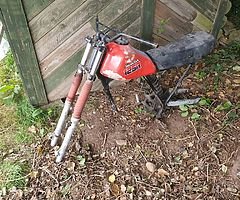 Honda xlr 125 frame forks tank and seat good start for a street tracker project