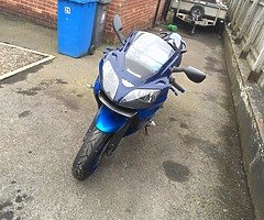 Selling a low miles zx6r. with 12 months MOT
