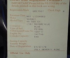 Here I have a 1979 Suzuki gs550ex hardtail chopper - Image 8/10