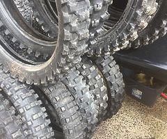 Used motorcross tyres