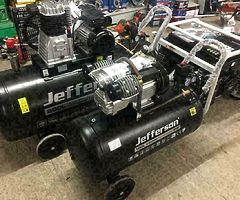 New Jefferson 200 litre Compressor 2 years warranty