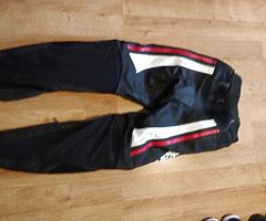 Takano motorbike leather trousers