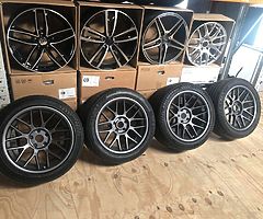 18 inch BBS ARC8 style 5x120 Wheels and tyres to clear