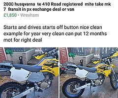 Husqvarna  te 410 cc Road legal