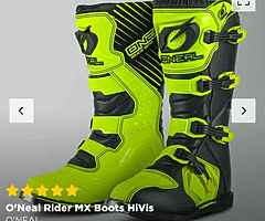 O neal motocross boots size 9