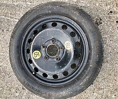 BMW 1 3 SERIES E46 E87 E90 16" SPACE SAVER SPARE WHEEL & T115/90 R16 TYRE