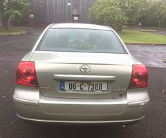 2006 toyota avensis
2.0 D4D 
Nct expires January,2021
300,000 KMS mechanically perfect 
Timing belt 