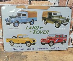 Land rover sign