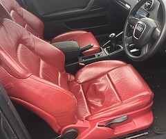 07 Audi A3 nct & tax Sline red leather interior - Image 3/9