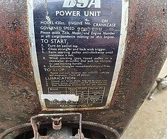 BSA STATIC ENGINE  1963