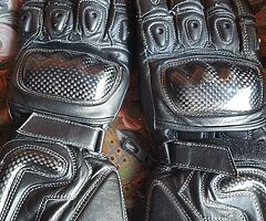 Various motor bike gloves for sale