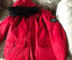 red parket jacket