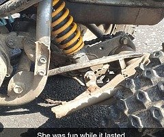 100cc quad needs a new swing arm