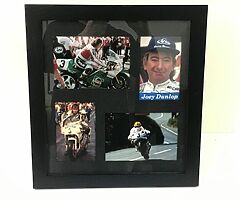JOEY DUNLOP - Framed Collage Photos - Self Standing - Isle of Man TT NW200 Ulster Grand Prix NW 200