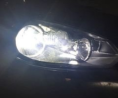 Led Headlight Bulbs For All New VW Cars Golf MK6 MK7 Scirocco Tiguan Transporter etc - Warranty -
