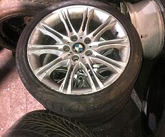 18” ORIGINAL BMW MSPORT ALLOYS +new tyres