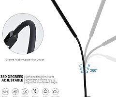 LED Desk Lamp 3 Color Modes x 5 Levels Dimmer Table Lamps 8W Eye-Care Dimmable Touch Sensitive