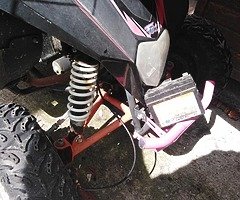 Quad bike 50cc like new can be seen running need new throttle cable tnd carb dun on good bike