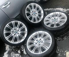 18” ORIGINAL MSPORT BMW ALLOYS 
VERY GOOD TYRES