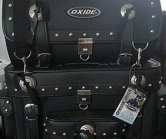 Oxide sissy bar bags never used
