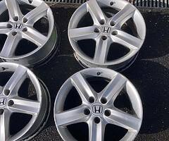 Genuine 17 inch honda alloy wheels
