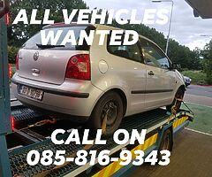 CASH FOR YOUR OLD VEHICLES TODAY
CALL OR PM 085-816-9343

ALL MAKE AND MODELS WANTED ...