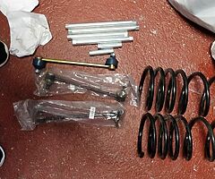 BMW M sport E90 droplinks 2 springs winter tyre and 18inch alloy, screen and the button to control.