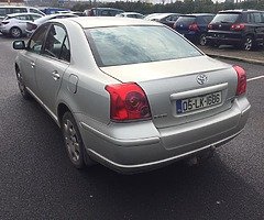 05 Toyota Avensis 1.6 petrol NCT 1/2020 - Image 3/7