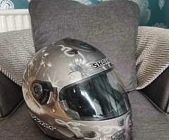 Ladies medium Shark motorbike helmet