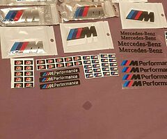 AMG ,M-SPORT ,S-SLINE , MERCEDES , BMW , AUDI , BADGES AND STICKERS