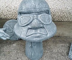 Biker garden ornament