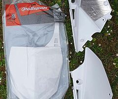 Yz 125 front/side number plates