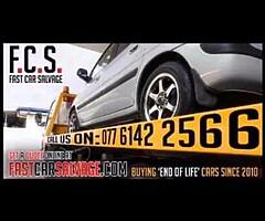 Scrap cars wanted-immediate colllection