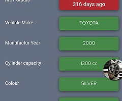2000 Toyota Yaris Verso
