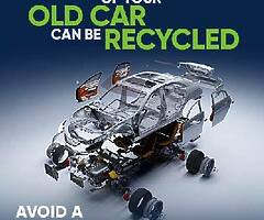 Top prices paid to scrap your Cars, Vans and Jeep – Free collection available!