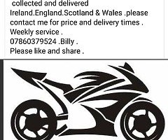 Motorcycle and parts transport