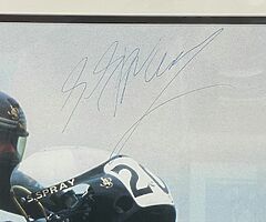 JPS Norton 1989 - SIGNED Framed Print - Trevor Nation - Steve Spray Isle of Man TT Joey Dunlop BSB - Image 3/4