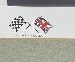 VALENTINO ROSSI - The Italian Job Framed Print by Jim Blanchard Isle of Man TT MotoGP WSB BSB ROSSI - Image 5/5
