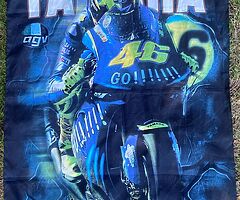 VALENTINO ROSSI - Large Flag:142cm x 96cm Isle of Man TT MotoGP Joey Dunlop WSB BSB ROSSI UGP NW200