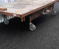 Motorbike lift (converted hospital bed)