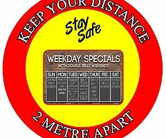 Personalised Floor Stickers, Stickers, Banners & More. For Local Business, Covid-19, Coronavirus