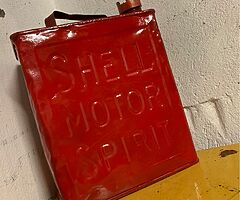 Shell motor spirits tin