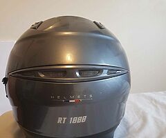 Helmet n daniese boots.