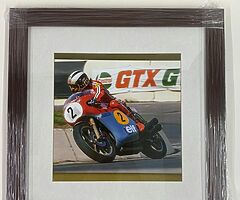 Phil Read on MV Augusta Framed Photo Isle of Man TT Joey Dunlop North West 200 Ulster Grand Prix BSB