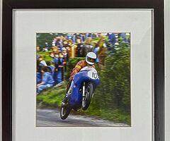 Sam McClements at Temple 100 1978 - Framed Print Isle of Man TT Joey Dunlop North West 200 UGP BSB